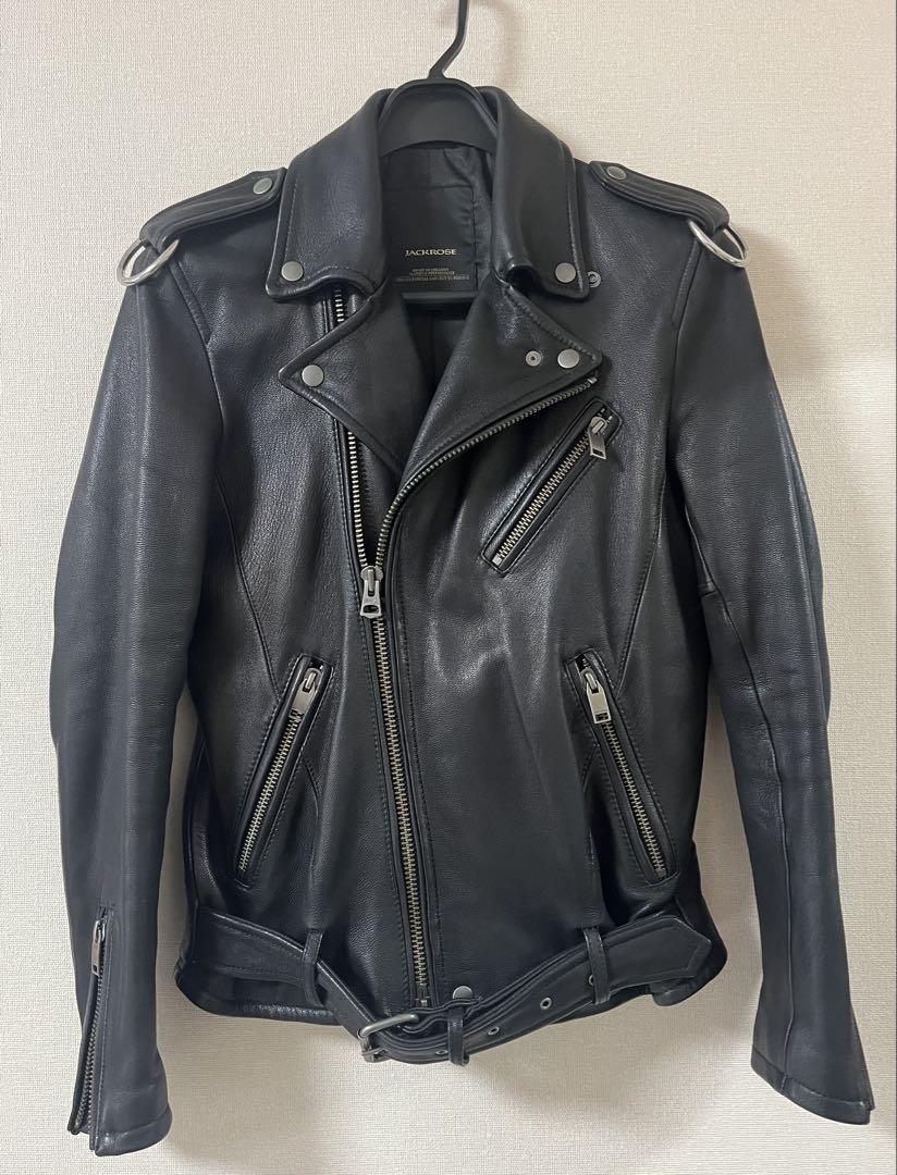 JACKROSE レザー ダブルライダースジャケット サイズ3 リング付き 最終値下げ‼︎】JACKROSE ダブルライダースジャケット ゴート