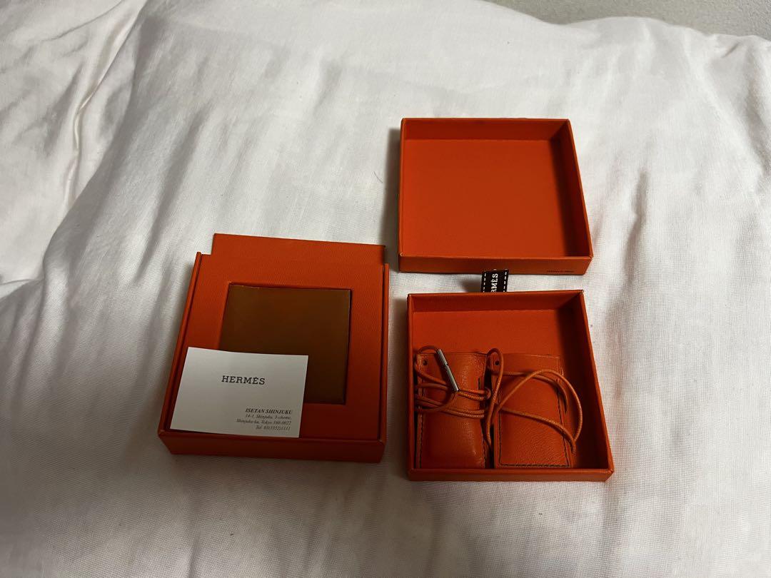 HERMES シルバー ペアネックレス オレンジ コード（楽天市場