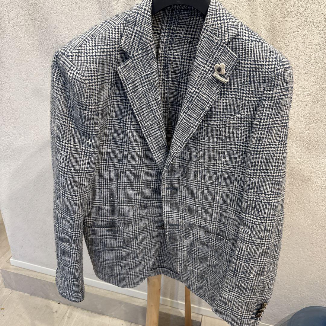 LARDINI ラルディーニ　麻&綿　ジャケット　48 ラルディーニ シルク×麻 ジャケット 48 （JACKET / All
