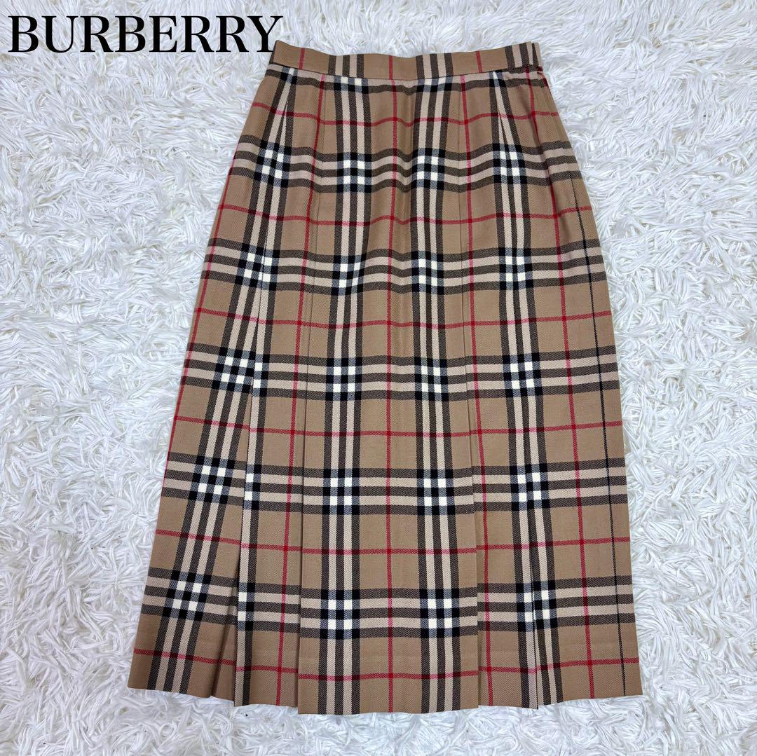 美品】Burberrys バーバリーズ ノバチェック プリーツスカート S