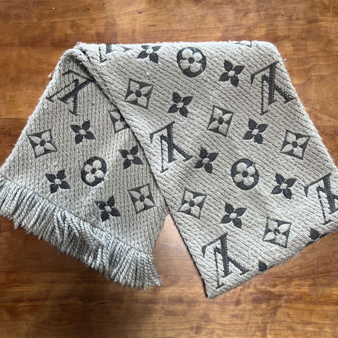 ルイ・ヴィトン モノグラムマフラー グレー系 楽天市場】LOUIS VUITTON ルイヴィトンメンズマフラー