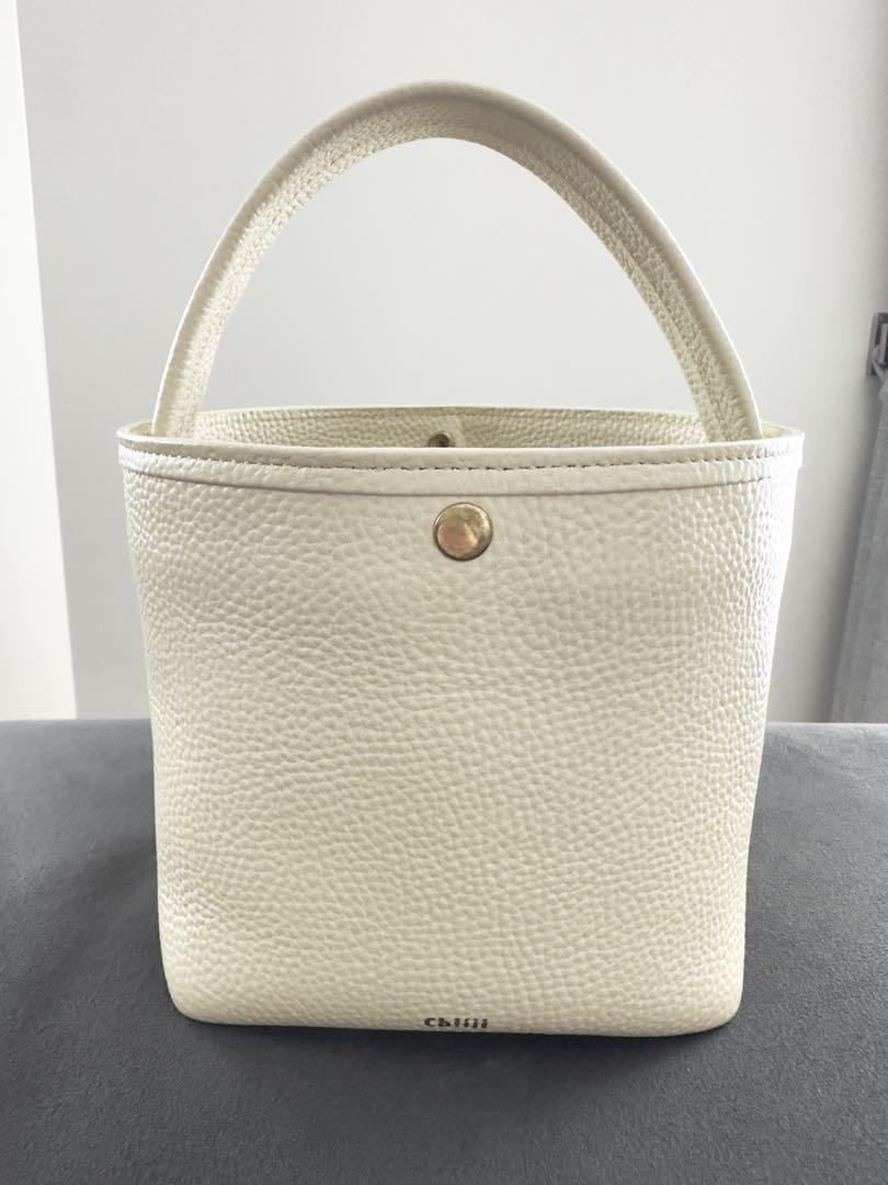 chiiiibag Shrink Leather Basket オフホワイト chiiiibag Shrink Leather Basket オフホワイト - メルカリ