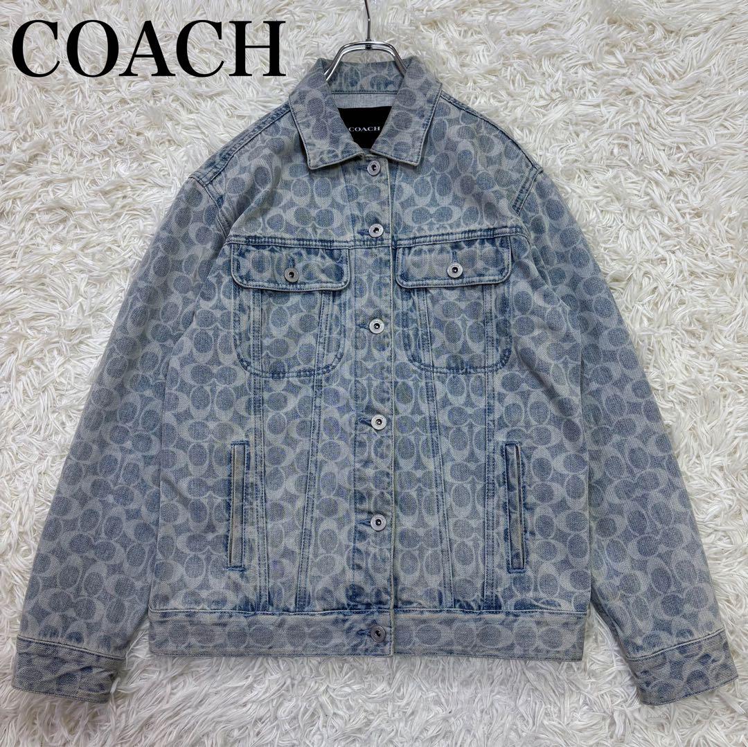 美品 COACH（コーチ）近年モデル シグネチャー柄 デニム