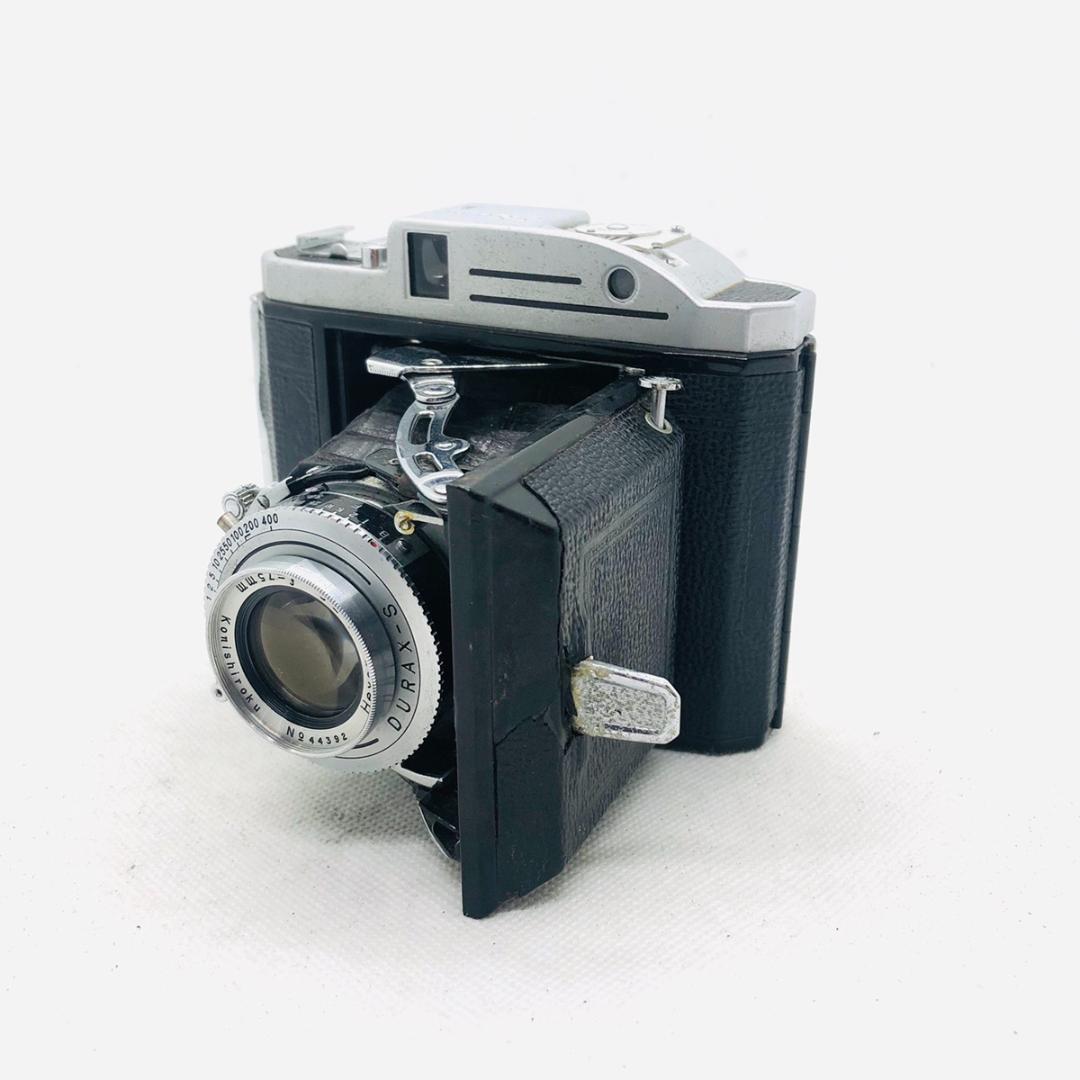 【C5133】KONICA　コニカ　PearlⅡ フィルムカメラ 蛇腹カメラ C5133】KONICA コニカ PearlⅡ フィルムカメラ 蛇腹カメラ