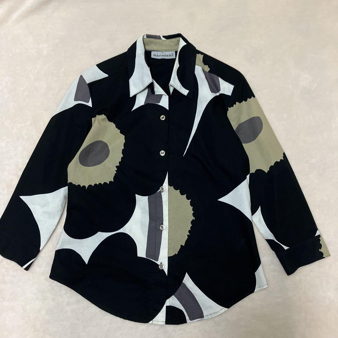marimekko マリメッコ 長袖シャツ ウニッコ柄 総柄 （marimekko
