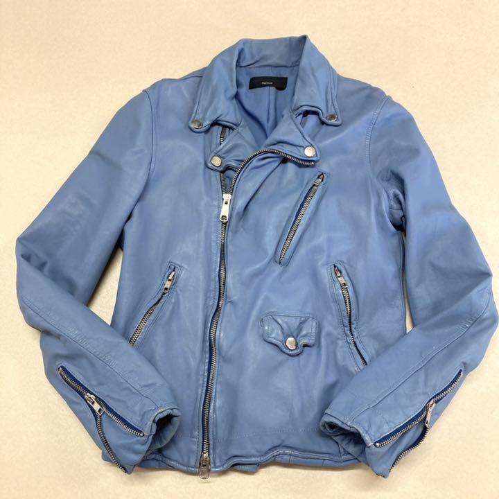 OKURA オクラ BLUE BLUE JAPAN シープスキンライダースJK OKURA オクラ BLUE BLUE JAPAN シープスキンライダースJK - メルカリ