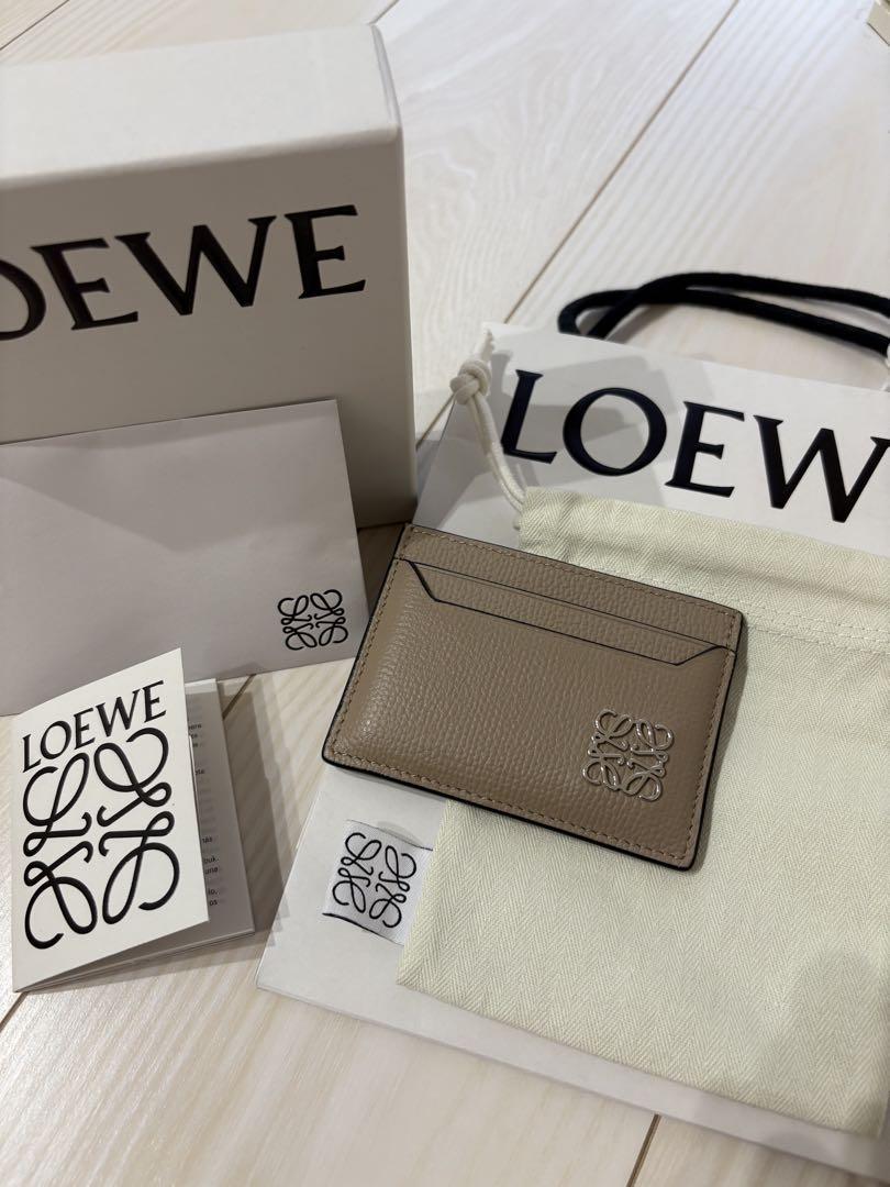 LOEWE ベージュ レザー カードケース（ベージュ系 LOEWE(ロエベ