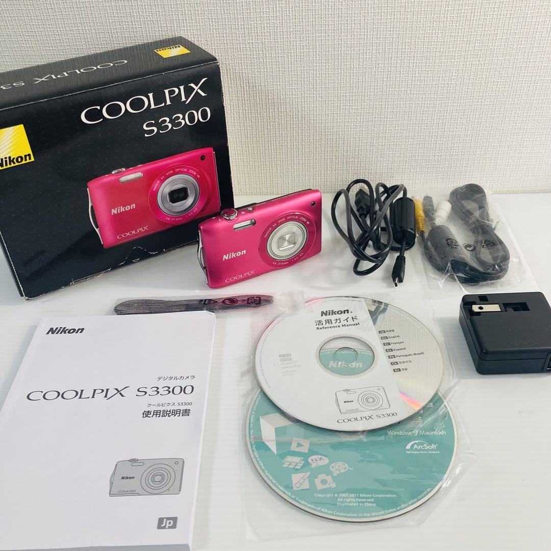 【美品】Nikon COOLPIX S3300 ストロベリーピンクデジタルカメラ 61AwURuPyGL._UF350,350_QL80_.jpg