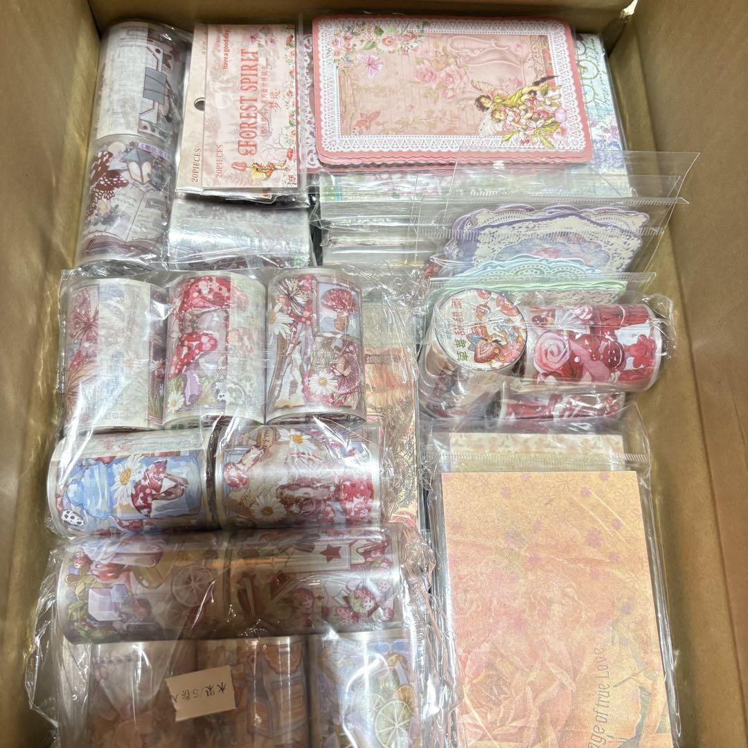 コラージュ素材 まとめ売り 紙もの メモ 80サイズ段ボール