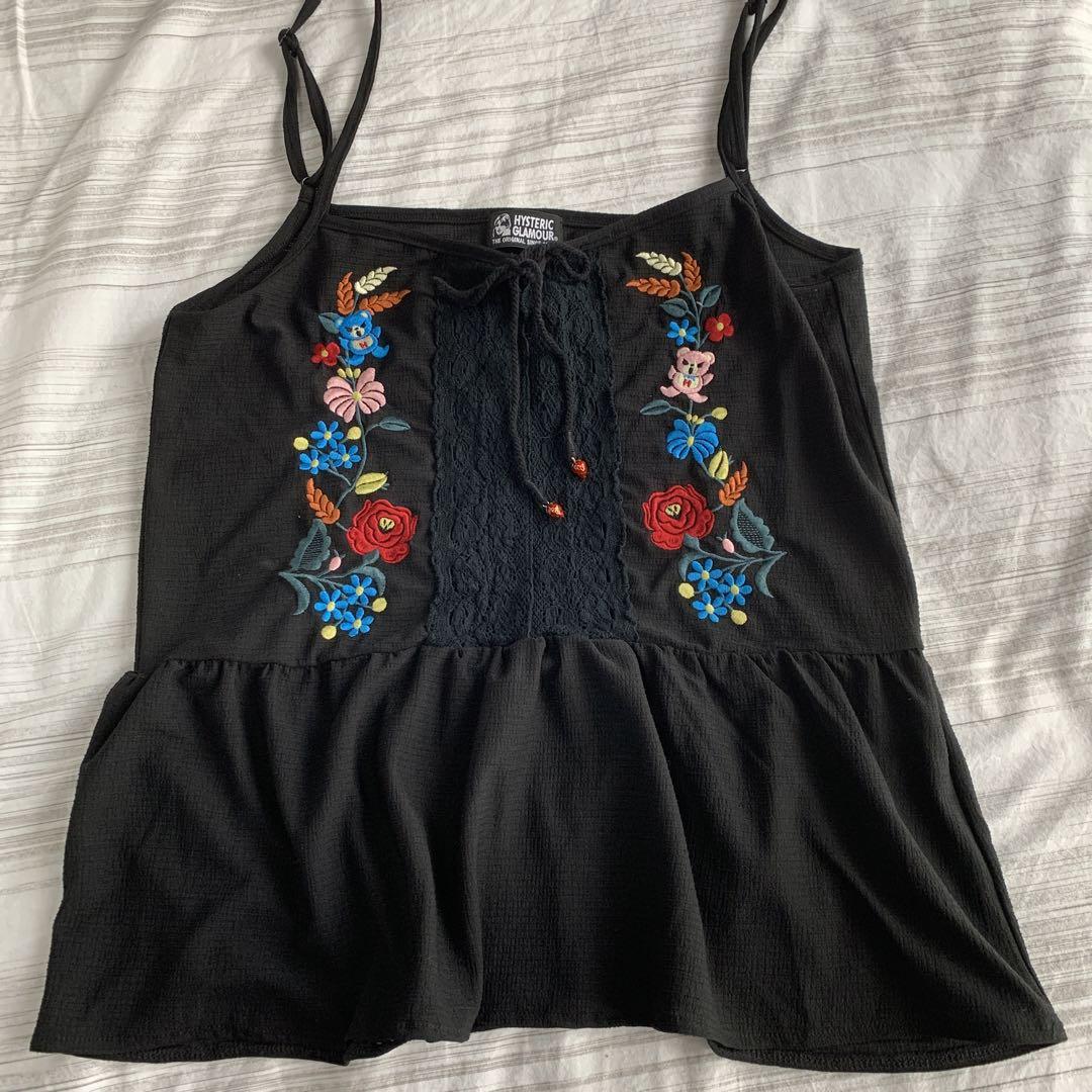 レア！HYSTERIC GLAMOUR ヒステリックグラマー☆キャミソール HYSTERIC GROCERY キャミソール|HYSTERIC GLAMOUR WOMEN