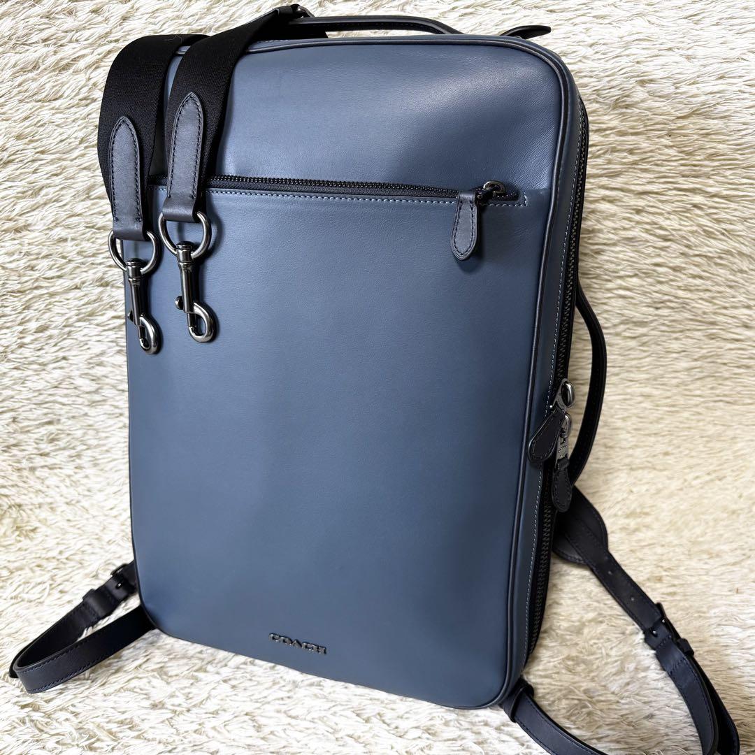 コーチ グラハム 3way ビジネスバッグ リュック 極美品】コーチ 3way グラハム リュック コンバーチブル