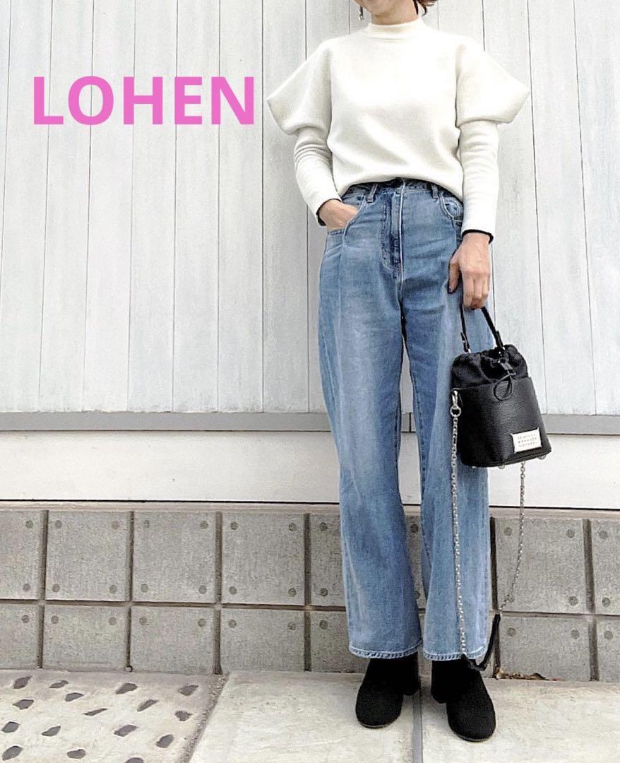 LOHEN パワーショルダーニット （Twin Bearsニットトップス