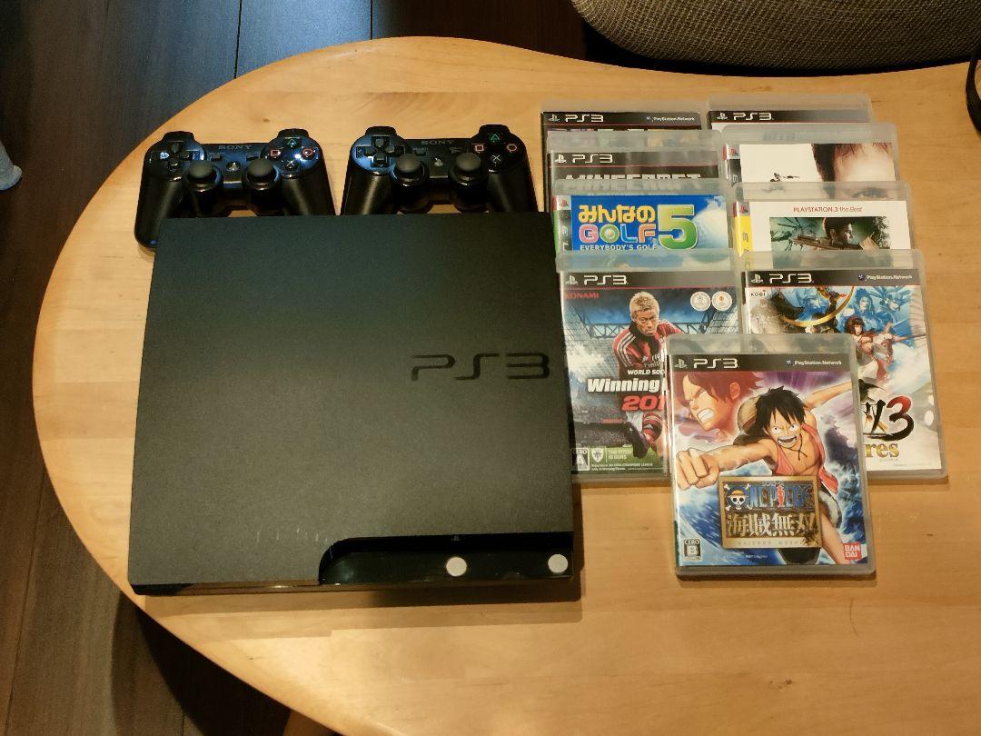 PS3 コントローラー2個 ソフト付き（SONY 【レビュー投稿ソフト