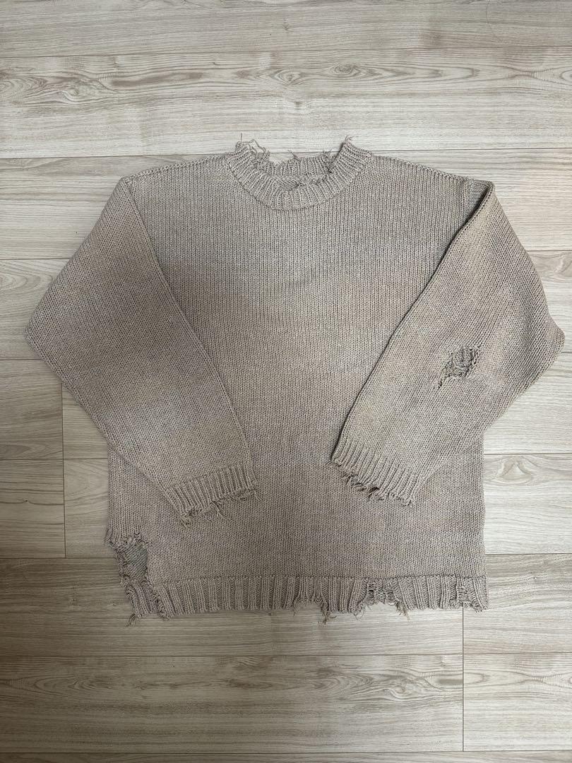 トップス Maison Margiela 23SS COTTON DESTROY KNIT Maison Margiela 23SS COTTON DESTROY KNIT（MM6 Maison