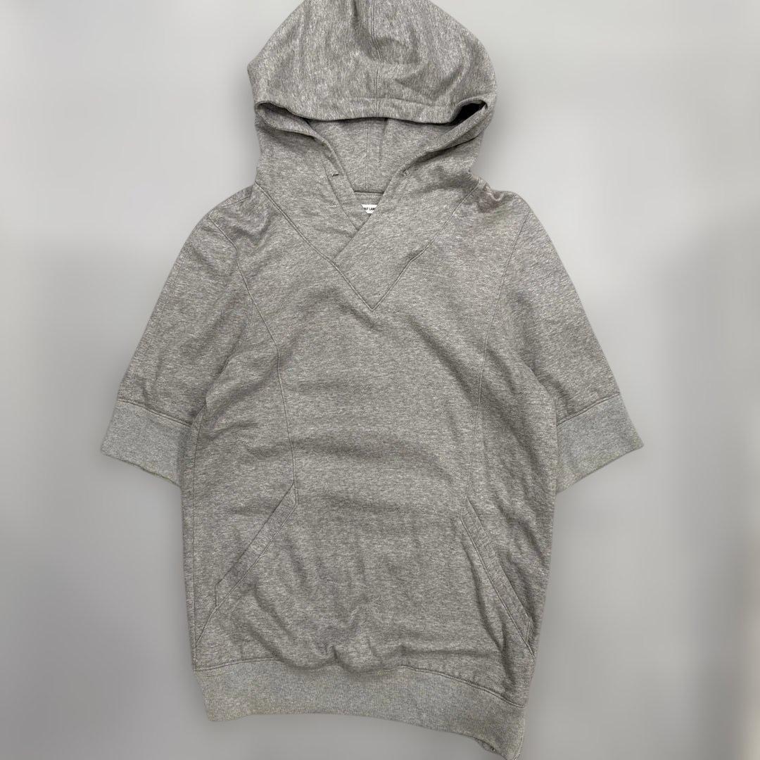 HELMUT LANG 美品 ユニセックス グレー パーカー ユニセックス)good dayパーカー | ファッション通販サイト NUGU