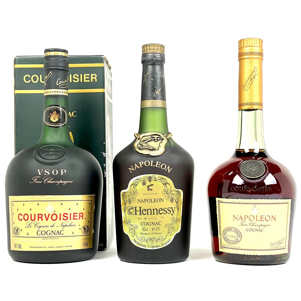 3本 ヘネシー クルボアジェ コニャック 1000ml ブランデー