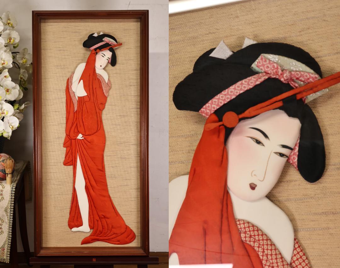 押絵　押し絵　美人画　浮世絵　日本絵画　アート 押絵 押し絵 美人画 浮世絵 日本絵画 アート - メルカリ