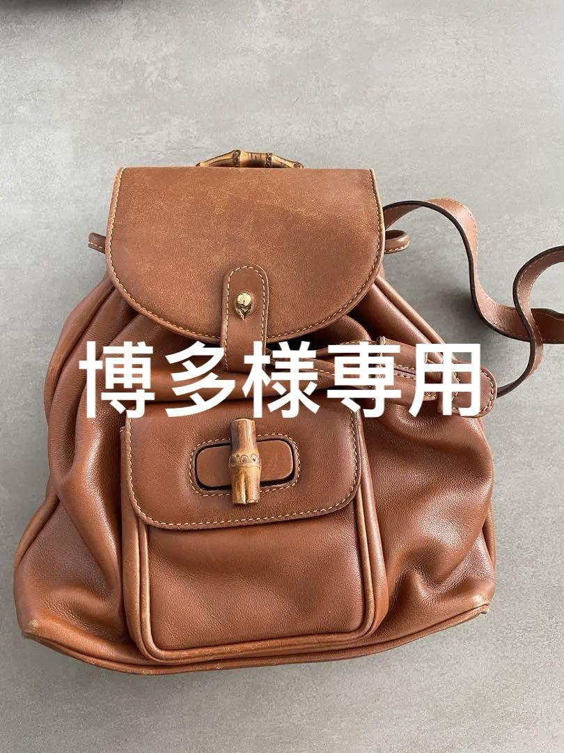 みき　お正月セール　 GUCCI グッチバンブーリュック ギフトにも♪【国内発送☆GUCCI】バンブー バックパック (GUCCI