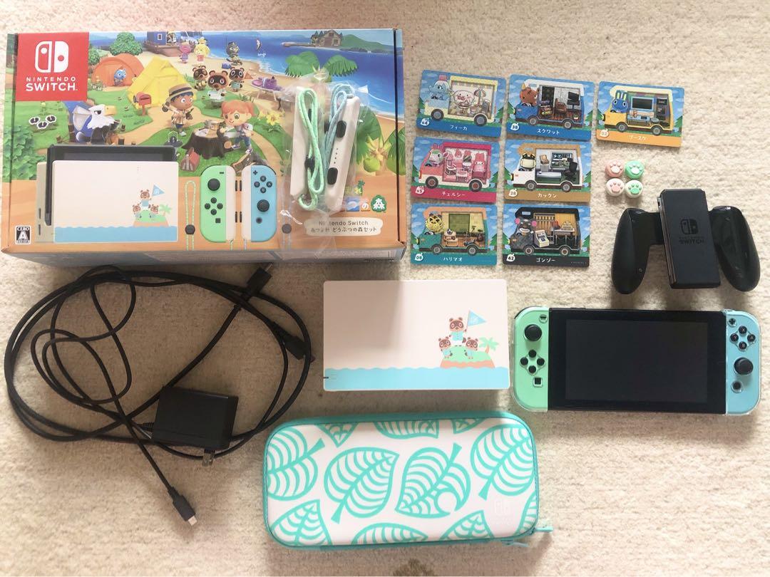 中古 Switch 本体 あつ森 あつまれどうぶつの森 あつ森カード sd