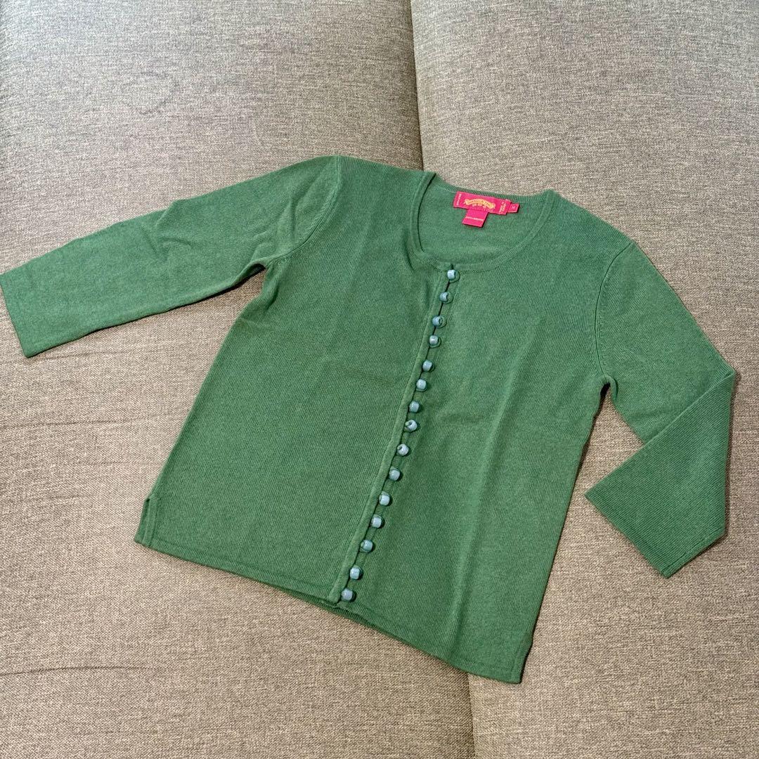 美品】SHANGHAI TANG シャンハイタン カシミヤ カーディガン M