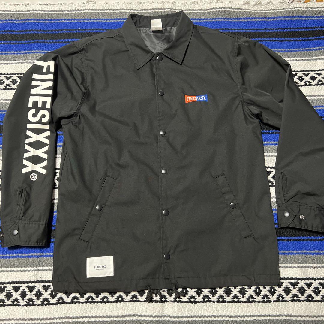FINESIXXX ファインシックス　コーチジャケット　Mサイズ　黒 ファインシックス FINESIXXX T/C WEATHER COACH JKT FS-0032
