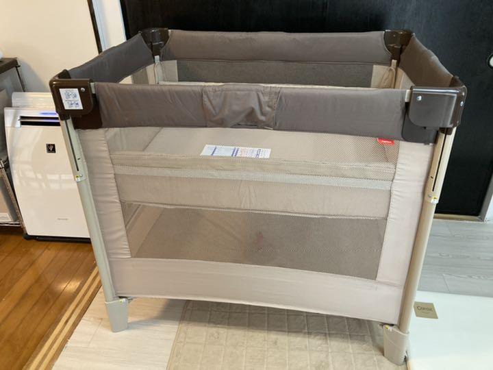 アップリカ　ココネルエアー　ココア　ブラウン アップリカ ベビーベッド ココネルエアー ココアBR ベビー家具・寝具