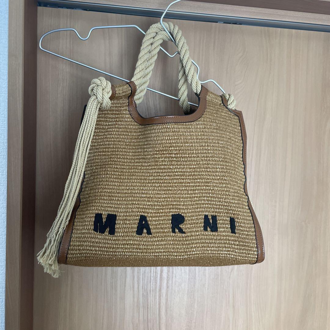 MARNI ブラウンロープハンドル付きMarcel バッグ SOLD OUT：MARNI【マルニ】ブラウン ロープハンドル付きMARCEL