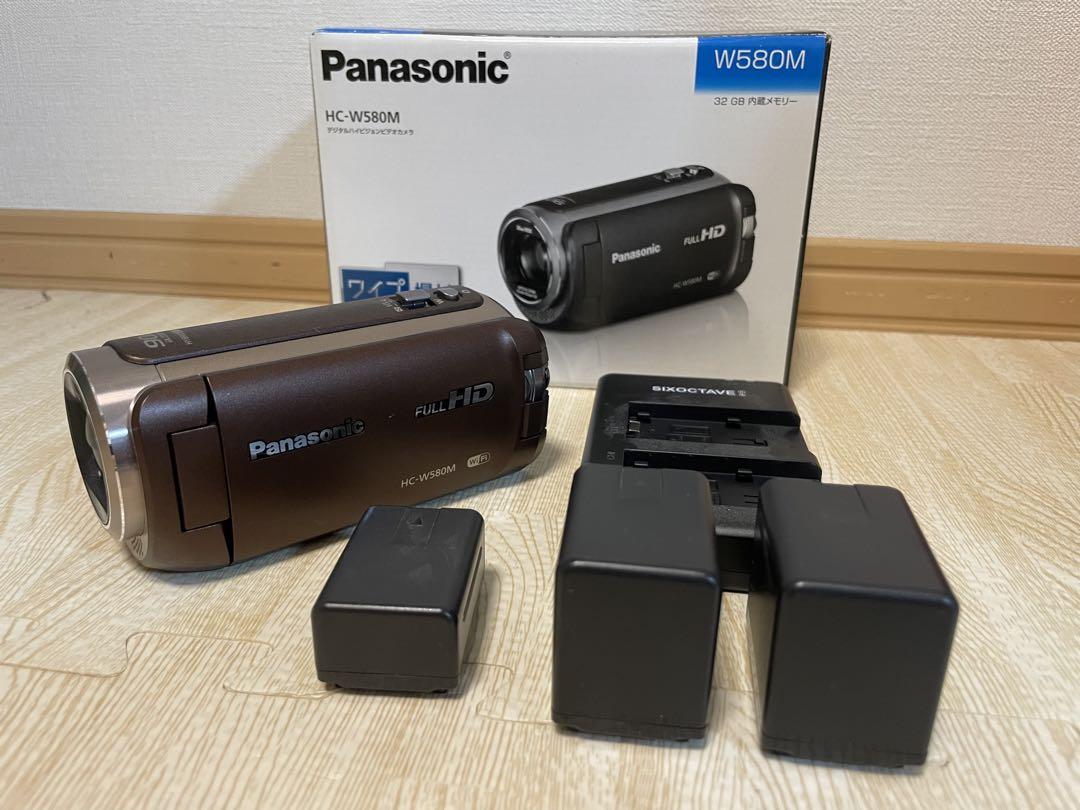 Panasonic HC-W580M-T +社外品予備バッテリー2本セット （中古