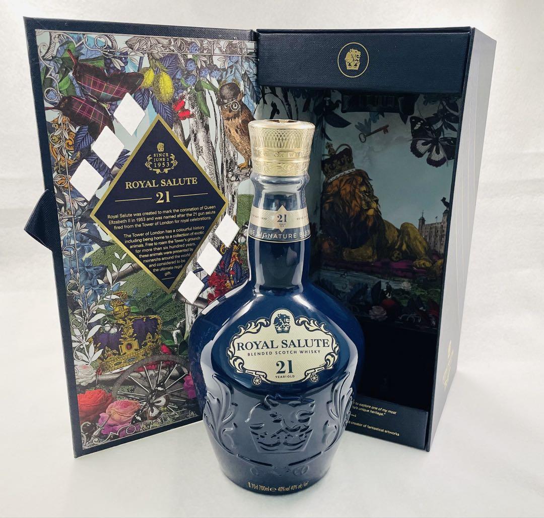  Salute スコッチウイスキー 陶器ボトル Royal Salute スコッチウイスキー 陶器ボトル - ウイスキー送料 無料