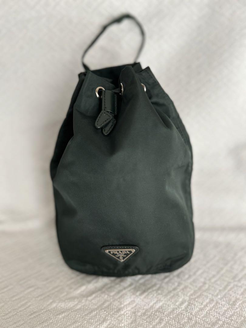 プラダ 巾着ポーチ ダークグリーン （【PRADA/プラダ】テスート