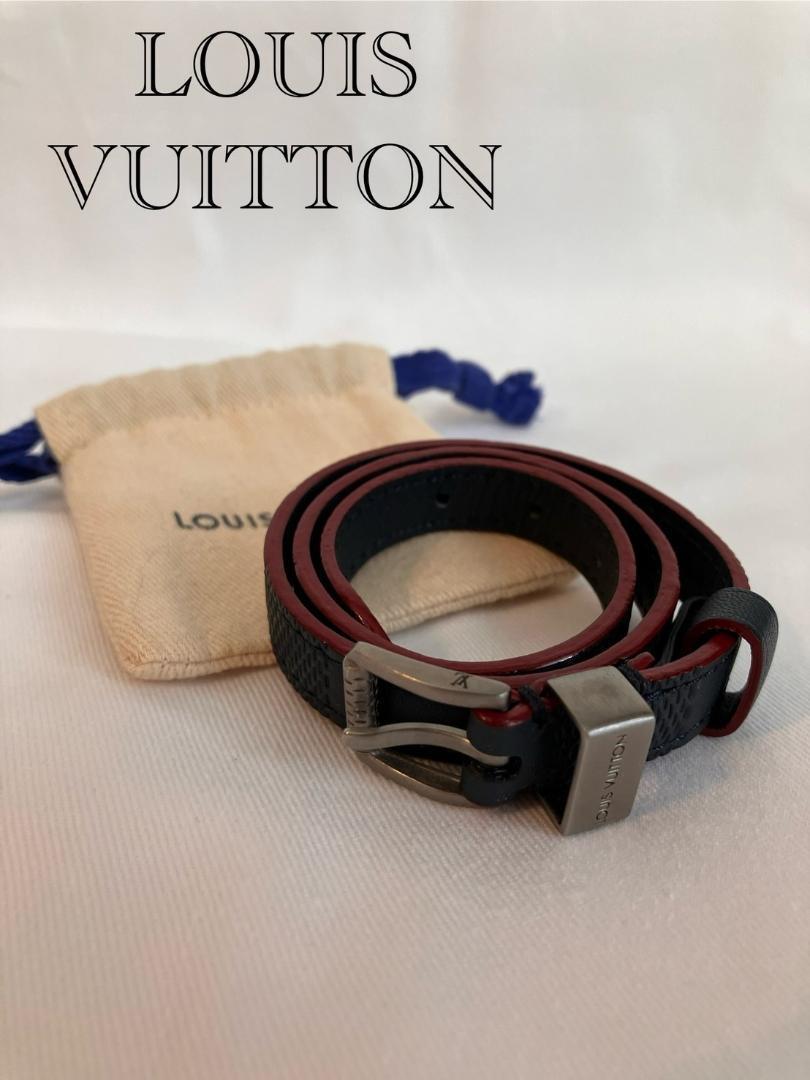 LOUIS VUITTONダミエアンフィニ ブラスレループイット2連