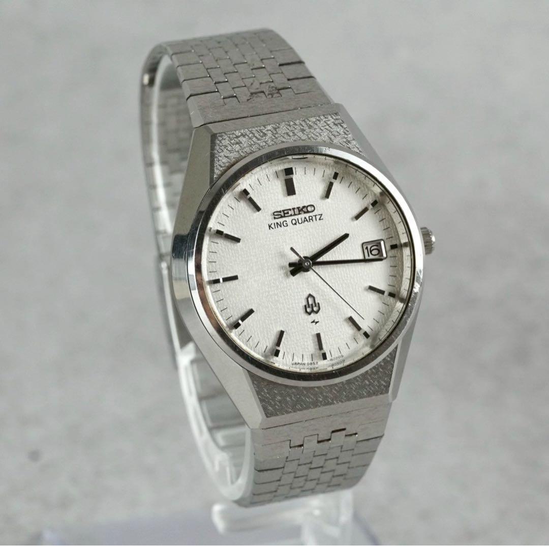 激レア SEIKO キングクォーツ 0852-8025 稼働品 メンズ腕時計