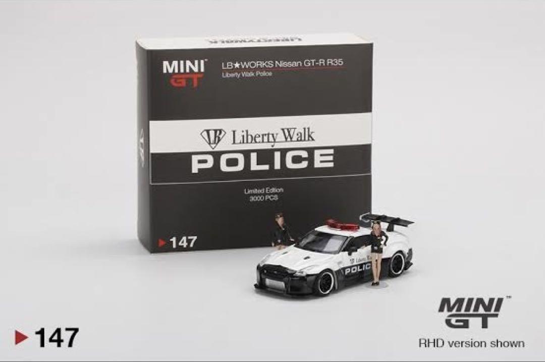 【レア】MINI GT LB Nissan GTR Police 71d059852f4edd2fa2c93d29ca20fa