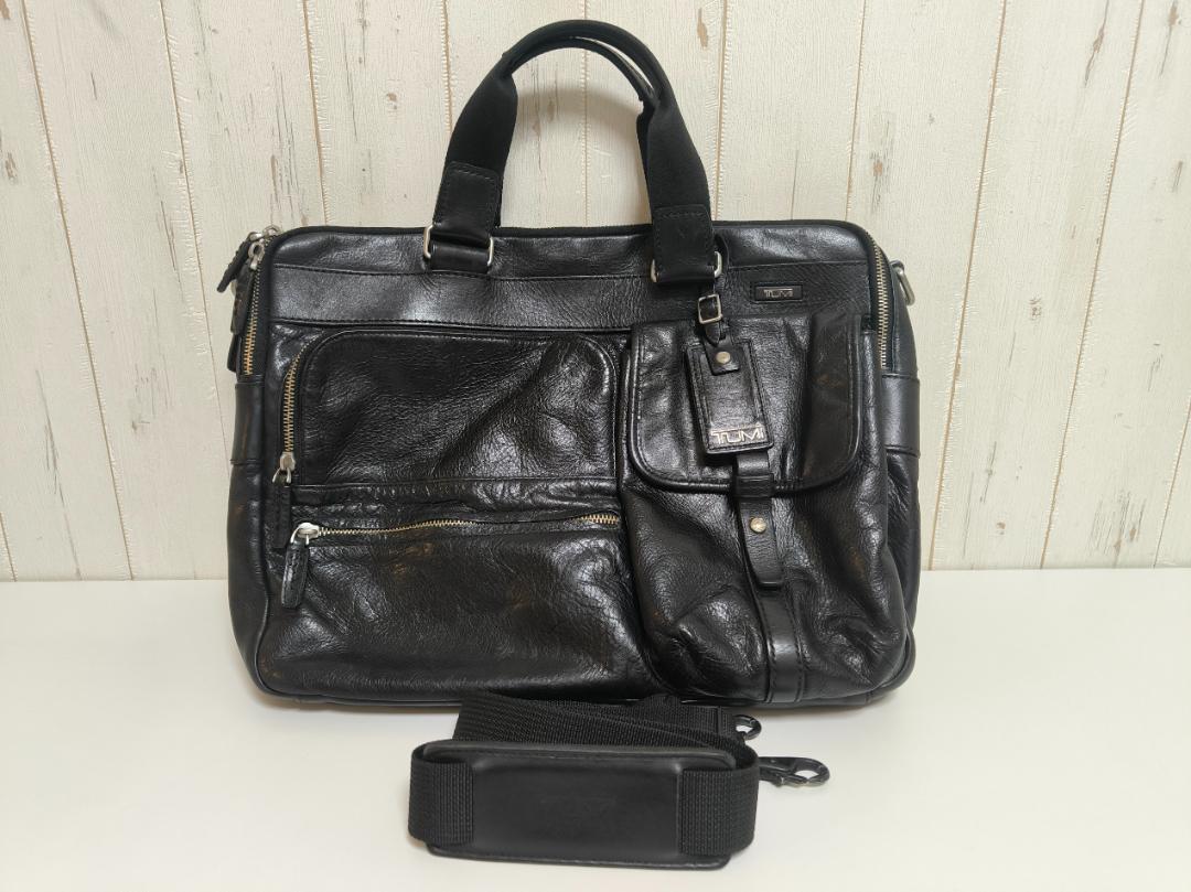 ⭐️美品⭐️　TUMI　2way　ビジネスバッグ　オールレザー　ブラック トゥミ エクスパンダブル ビジネスバッグ 2way オールレザー