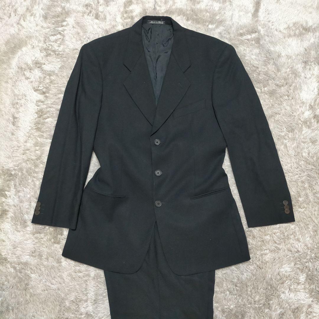 GIORGIO ARMANI アルマーニ シングル セットアップ スーツ 黒