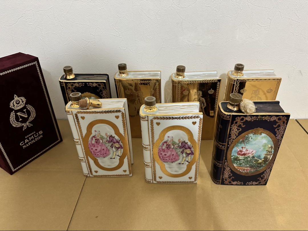 美品　未開栓　ラップ付き　ナポレオン　カミュ　ブック　７本セット　箱一個つき 美品 未開栓 ラップ付き ナポレオン カミュ ブック 7本セット