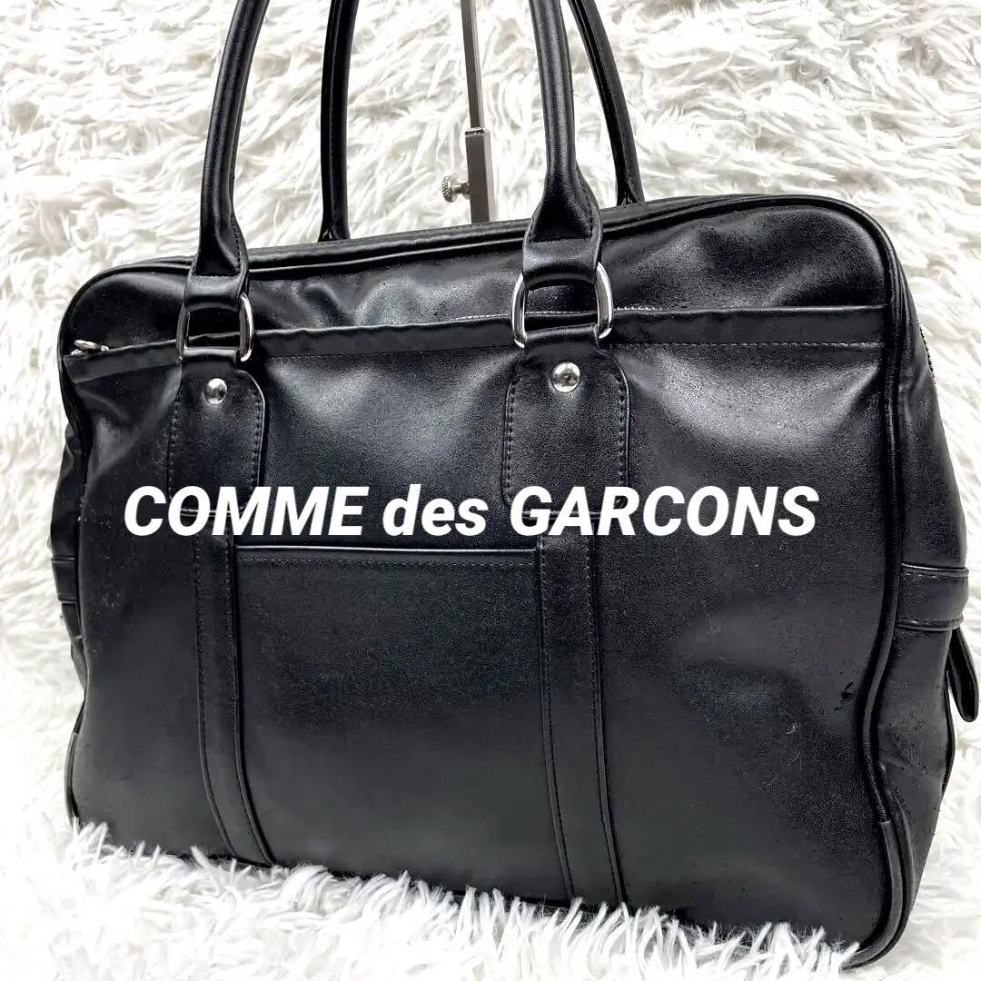 COMME des GARCONS スクールバッグ レザー　ブラック COMME des GARCONS コムデギャルソン スクールバッグ レザー
