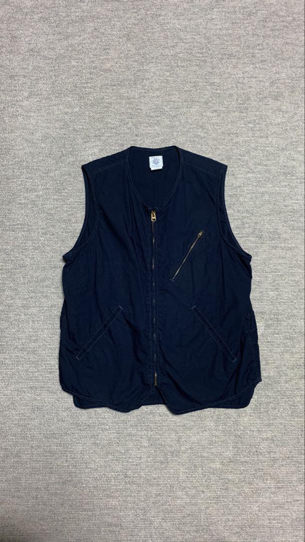 POST Over Olds ベスト ネイビー　Mサイズ post overalls ポストオーバーオールズ ネイビー ベスト M（POST