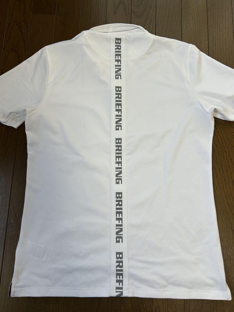 ブリーフィング BRIEFING 半袖ポロシャツ ホワイト白 M （中古
