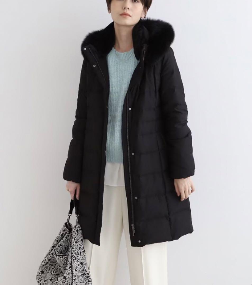 【専用】INDIVI  モッズコート　ブラック　38サイズ 春の新作！／2WAY／撥水／UVケア】モッズコート（フーデット