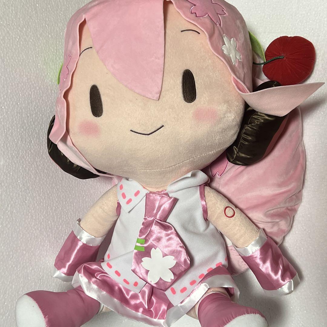 今日限定価格!! 初音ミク どでかジャンボふわふわぬいぐるみ 桜ミク 寝そべり 今日限定価格!! 初音ミク どでかジャンボふわふわぬいぐるみ 桜