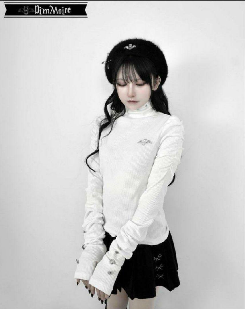 19時まで大特価【16日限定値下】Dim Moire　くしゅくしゅニットトップス 19時まで大特価【16日限定値下】Dim Moire くしゅくしゅニット