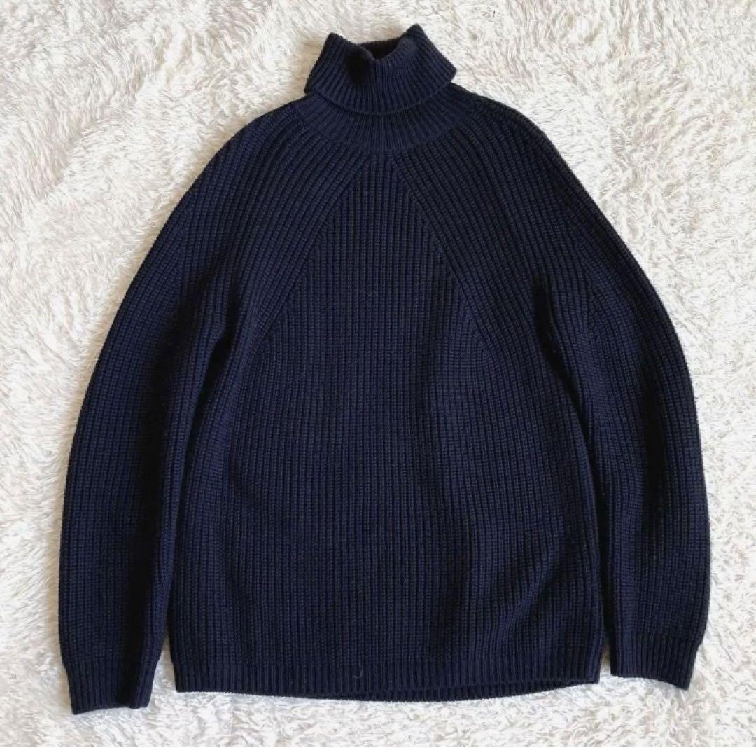 ネイビータートル　バトナー BATONER (バトナー) SIGNATURE TURTLE NECK / シグネーチャー