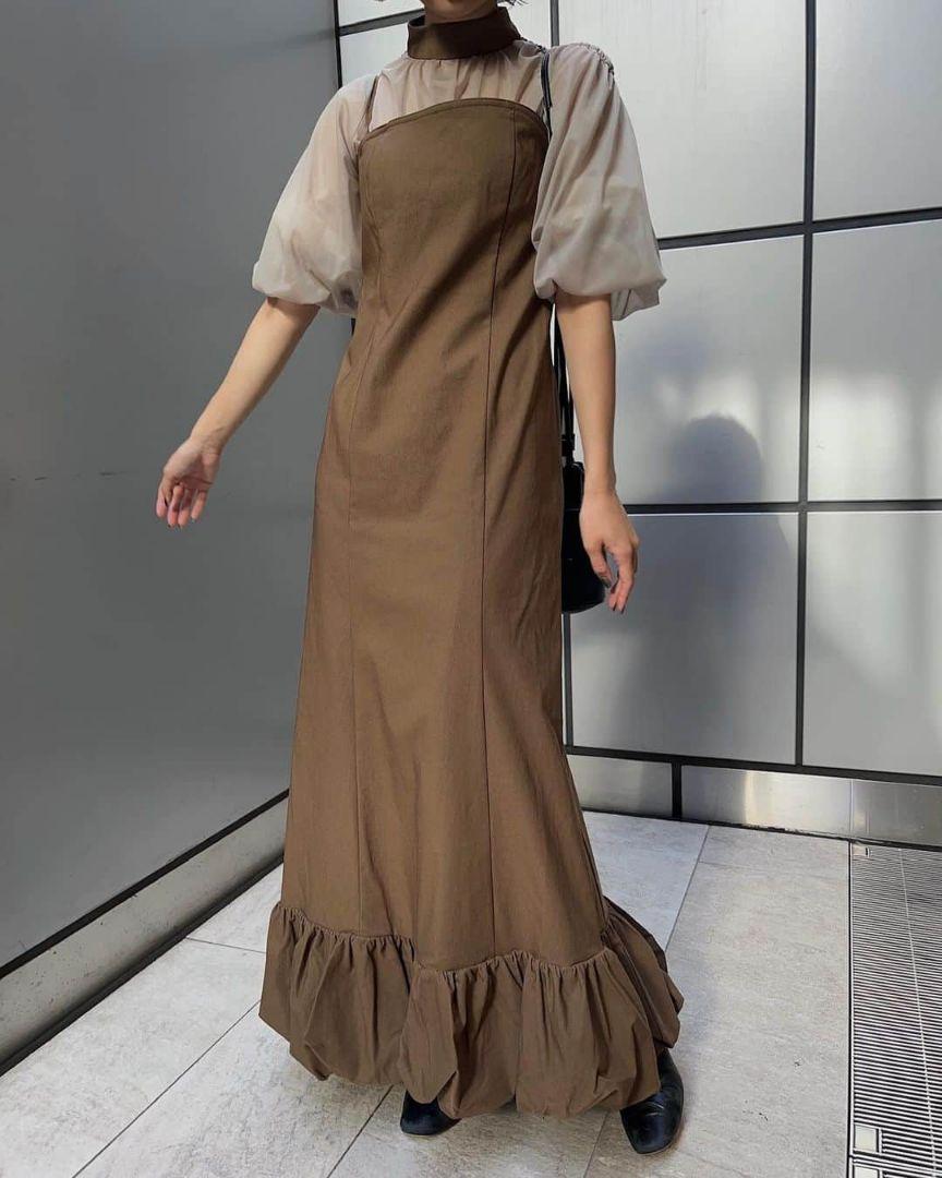 【AMERI】LAYERED BALLOON HEM DRESS Ameri（アメリ）の「LAYERED BALLOON HEM DRESS（ドレス）」 - WEAR