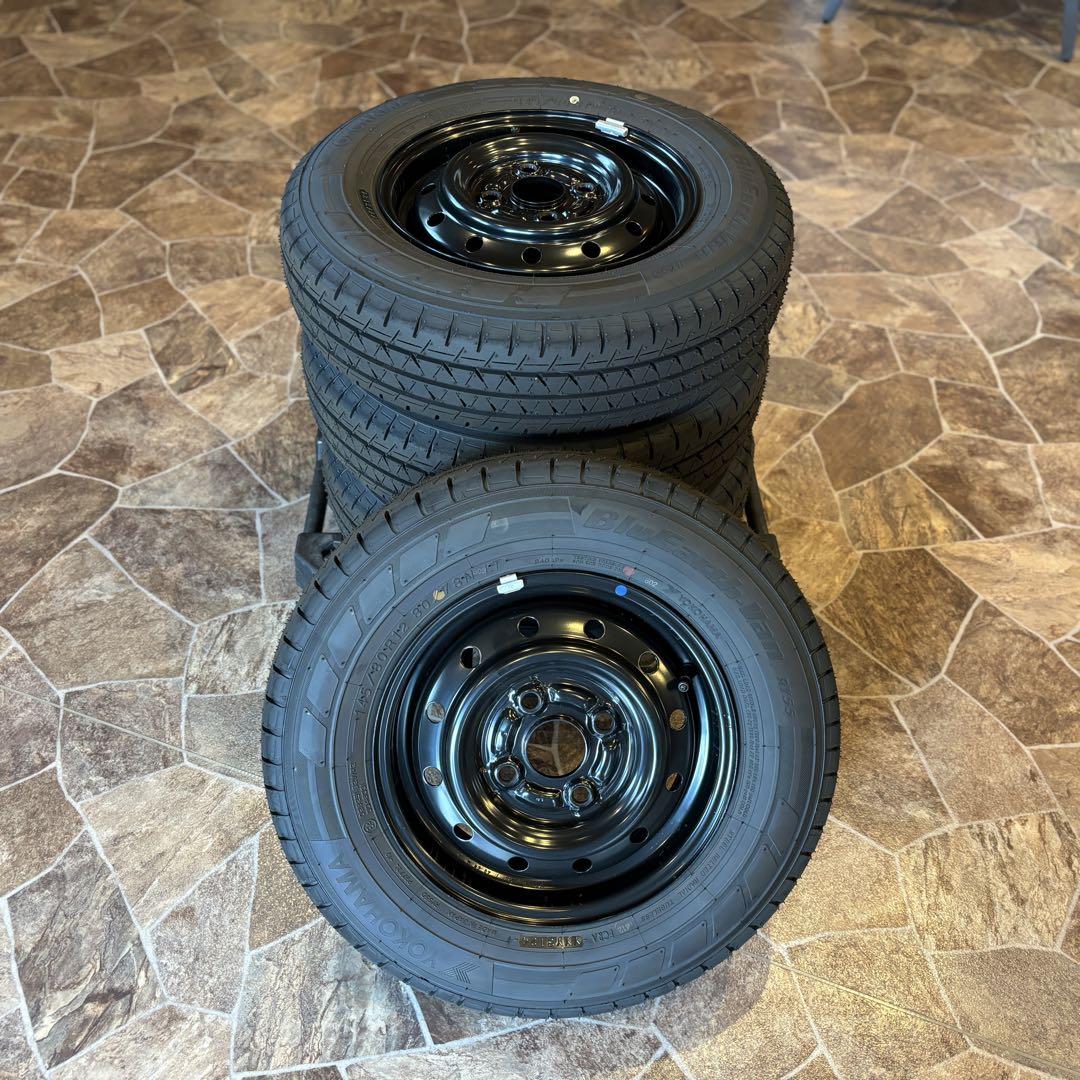 【限定特価】 25年製・新車】DA17V スズキ タイヤセット ヨコハマ エブリイ タイヤ・ホイール