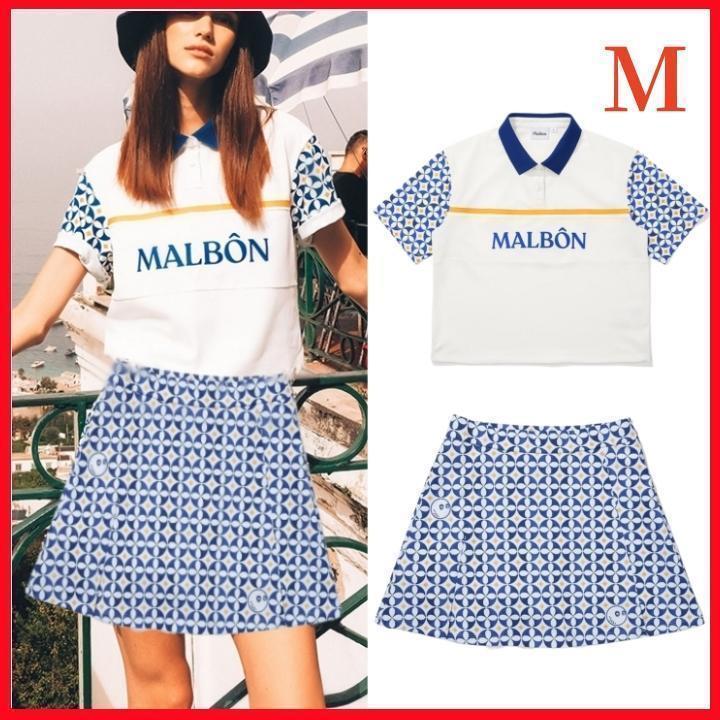 マルボンゴルフ 半袖 ポロTシャツ & スカート セット パンツ付 M