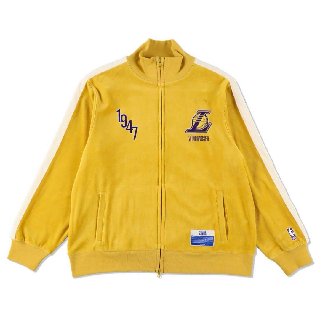 NBA x WIND AND SEA レイカーズ　ジャケット ウィンダンシー NBA x WDS VELOUR JACKET レイカーズ（NBA x WDS