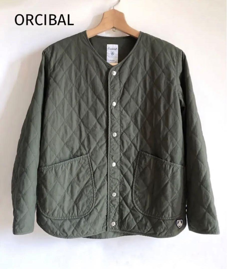 ORCIVAL オーシバル キルティング 中綿 ノーカラー ジャケット