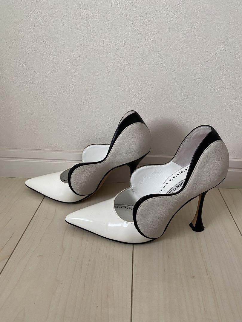 Manolo Blahnik /マノロブラニク /パンプス/ホワイト/34（MANOLO