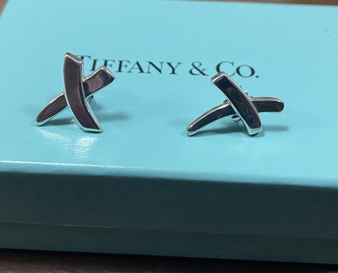 TIFFANY&Co. ピアス キス クロス シルバー925 【片耳用】 Tiffany&Co キス クロス ピアス 両耳(ティファニー キスクロス